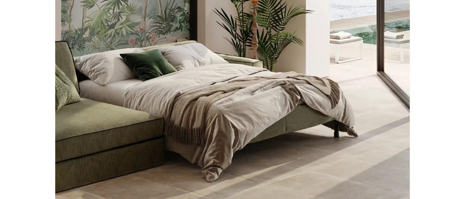 Morgan Shabby Sofa Bed by Family Bedding