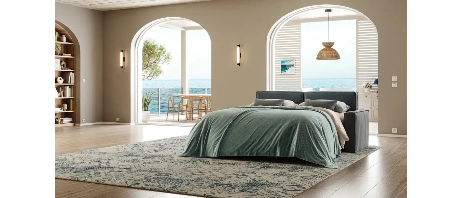 Morgan Shabby Sofa Bed by Family Bedding