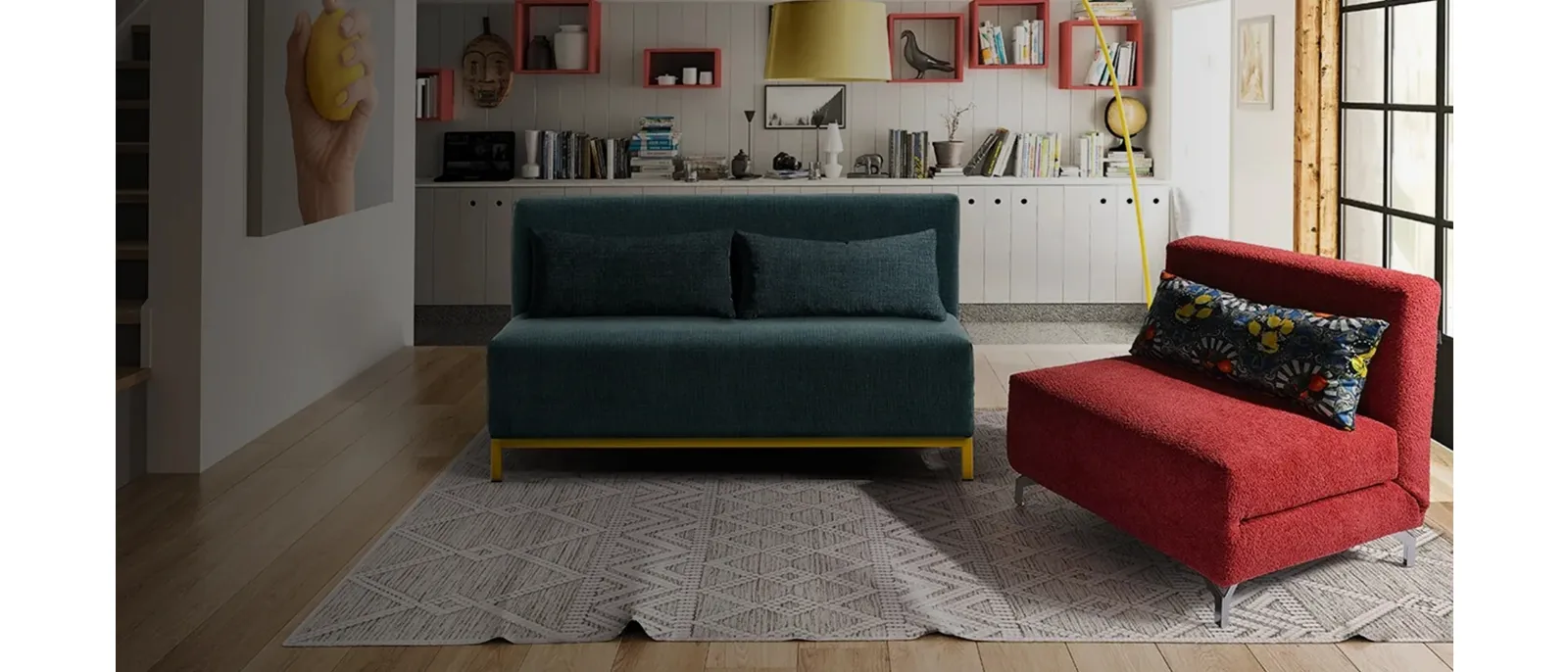 Voilà Sofa Linear Sleeper Sofa by Family Bedding