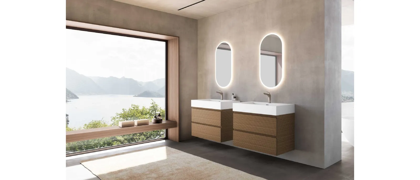 Bathroom furniture Block System Syntesi Box C23 by Baxar.