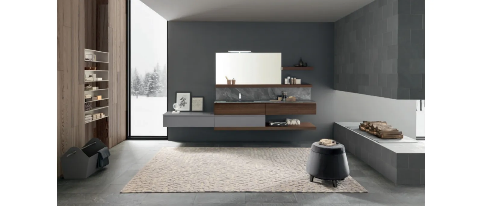 M1 System C112 Bathroom Furniture by Baxar