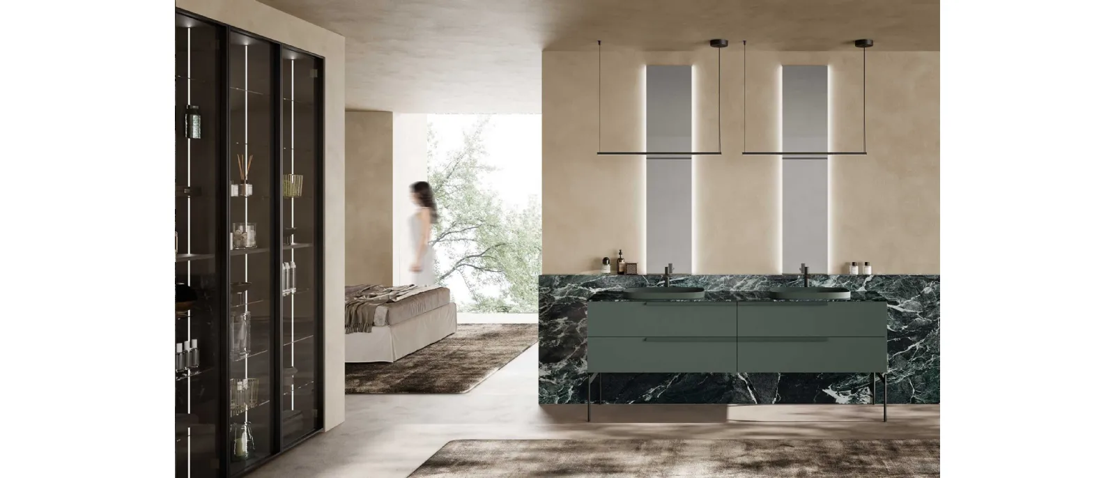 Bathroom furniture M System 031 by Baxar.