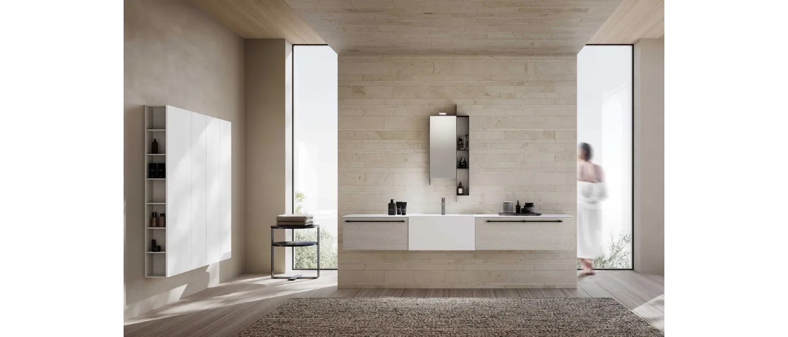 Suspended Bathroom Furniture M System 032 by Baxar