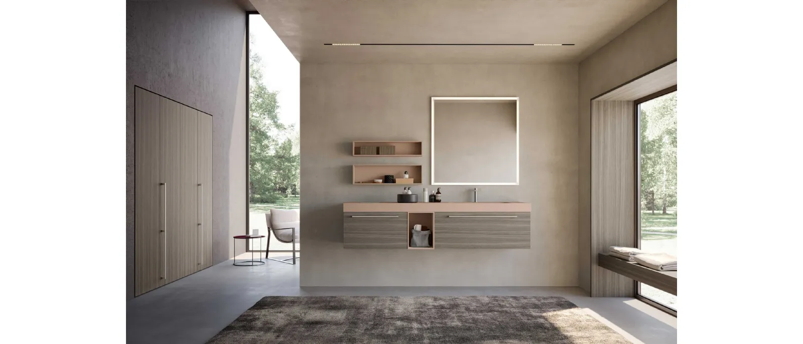 Bathroom furniture M System 034 by Baxar