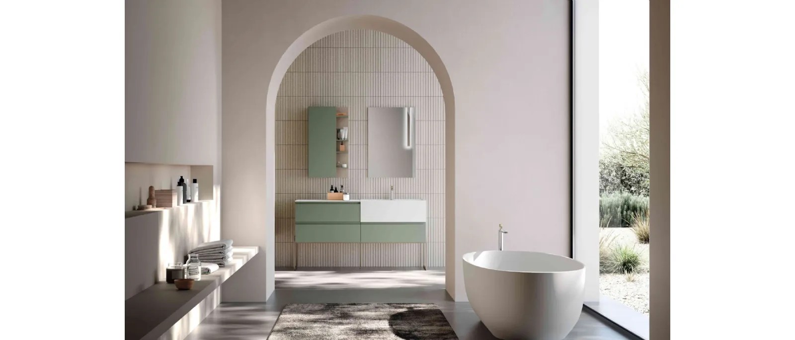 Suspended Bathroom Furniture M1 System 143 by Baxar