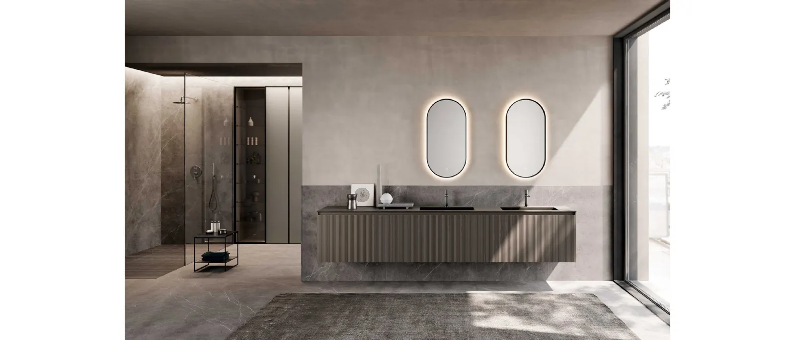 Suspended Bathroom Vanity M2 System 233 by Baxar