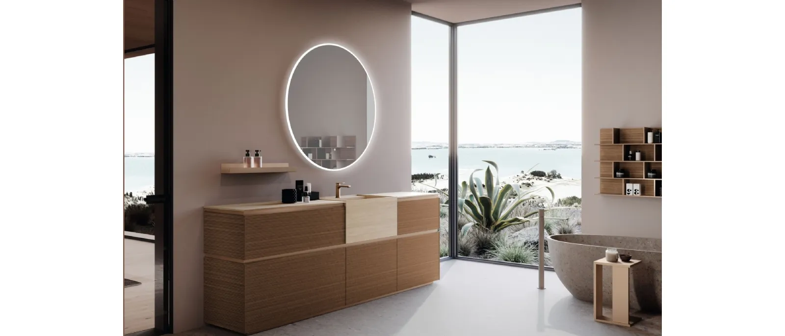 Bathroom furniture M2 System 245 by Baxar
