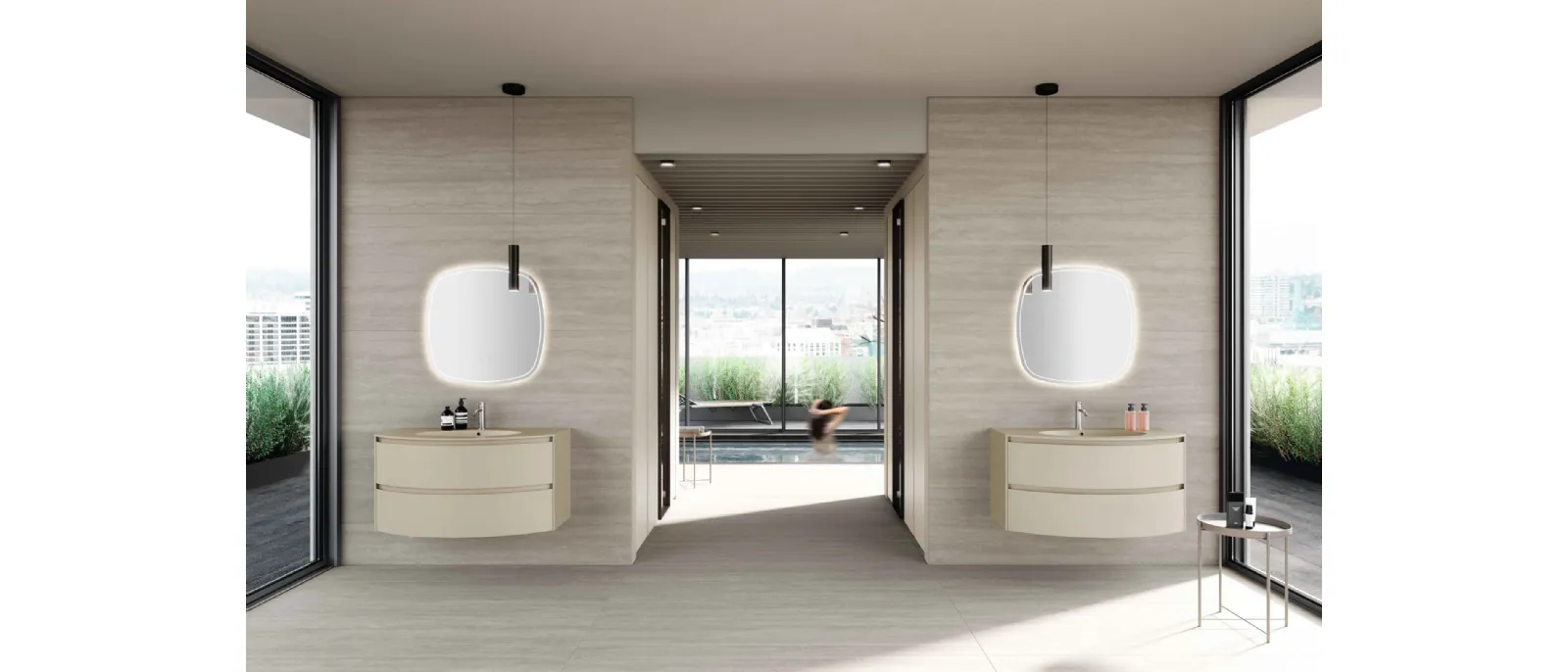 Suspended Bathroom Vanity M2 System 249 by Baxar.