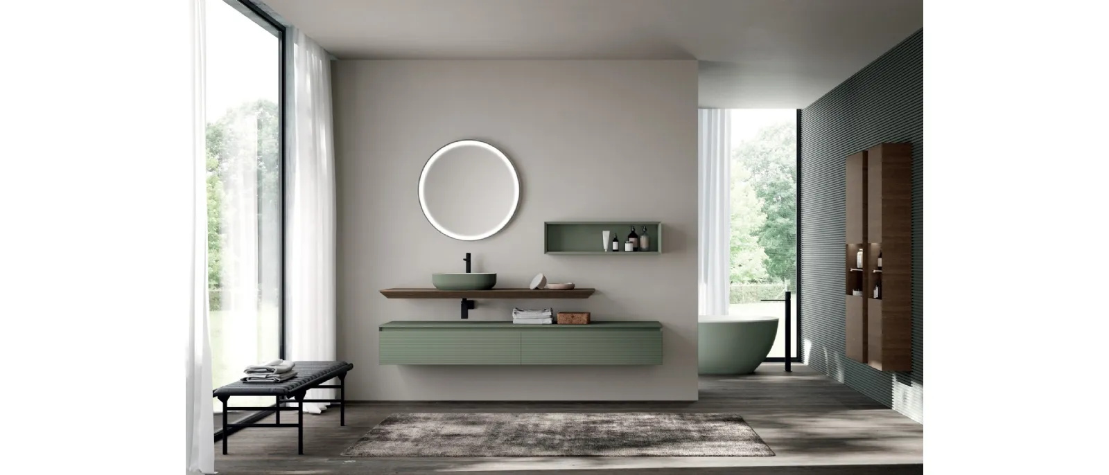 Bathroom furniture M3 System 304 by Baxar