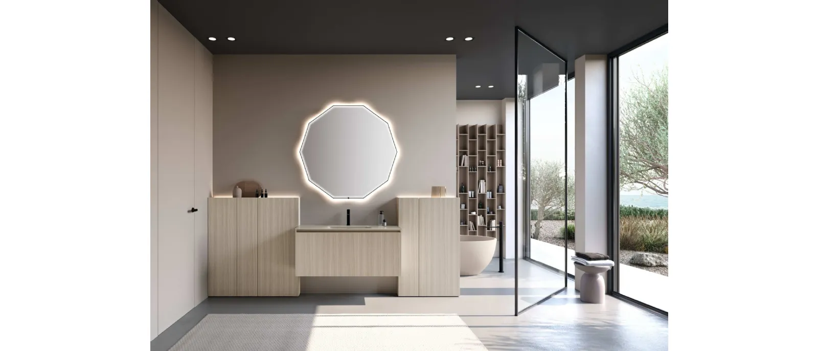 Suspended Bathroom Vanity M3 System 342 by Baxar.