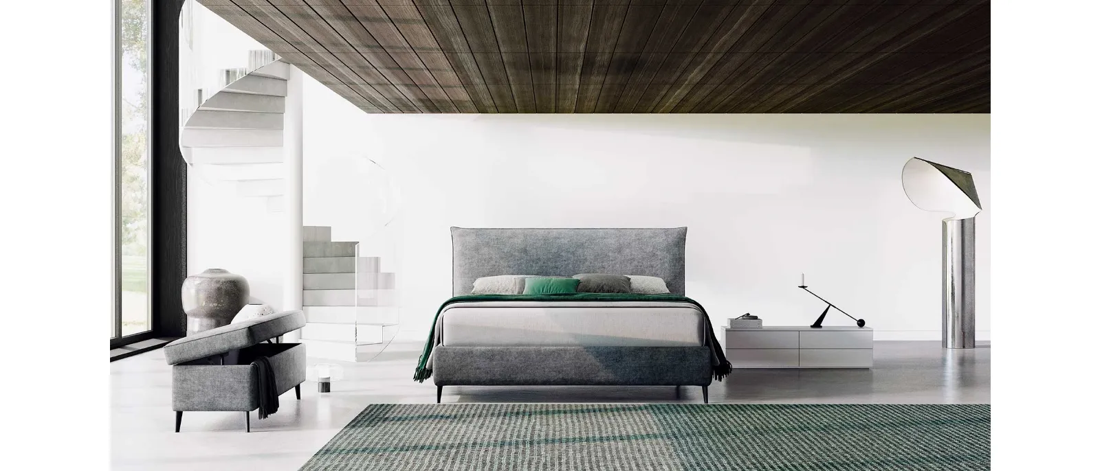 It is a bed that offers large space for storage and has four comfortable drawers