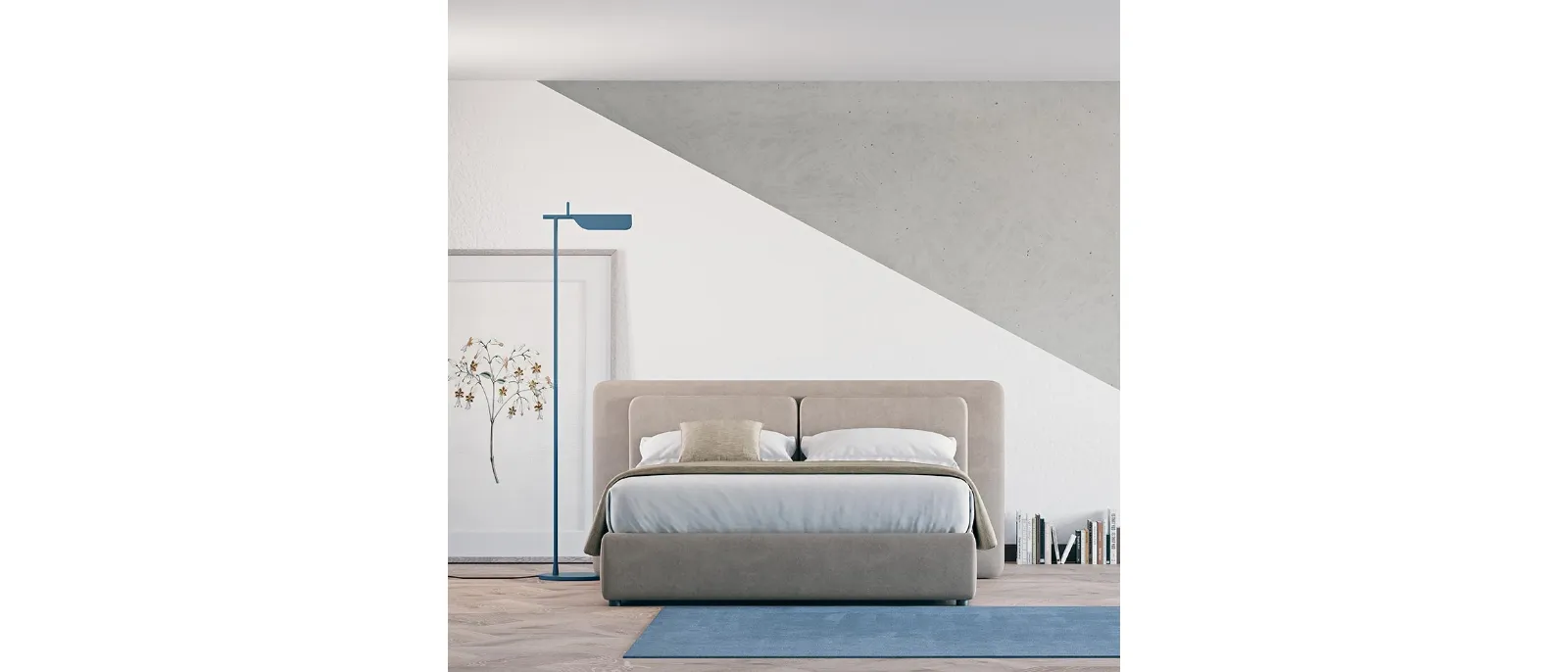Bed with storage unit Bob by Divaletti Home