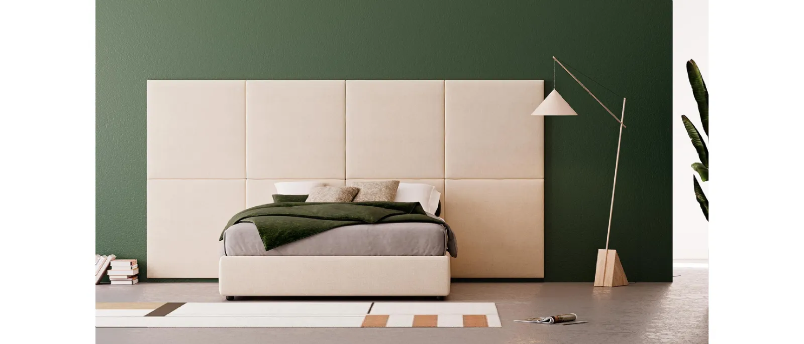 Boiserie is a wooden bed for adults and children that makes good use of the