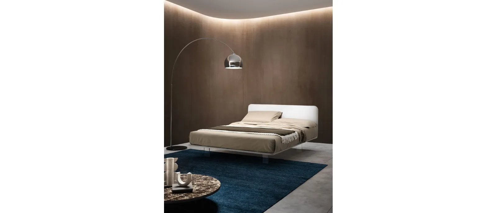 Upholstered fabric bed Brilliant by Bside.
