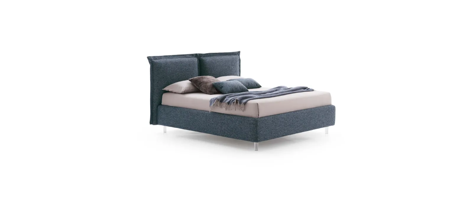 Catlin is a bed with headboard by Le Comfort characterized by