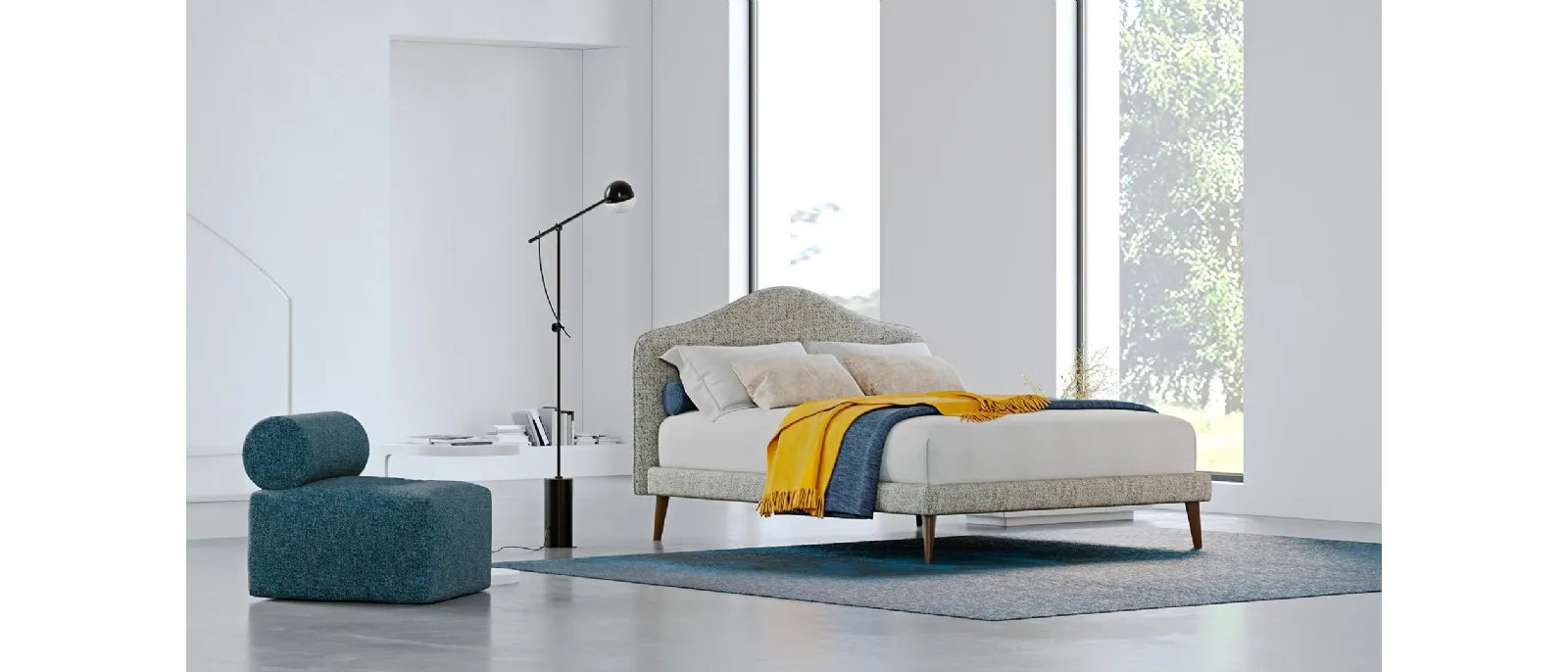The classic divaletti home bed Daniel features a comfortable mattress and base system to ensure the