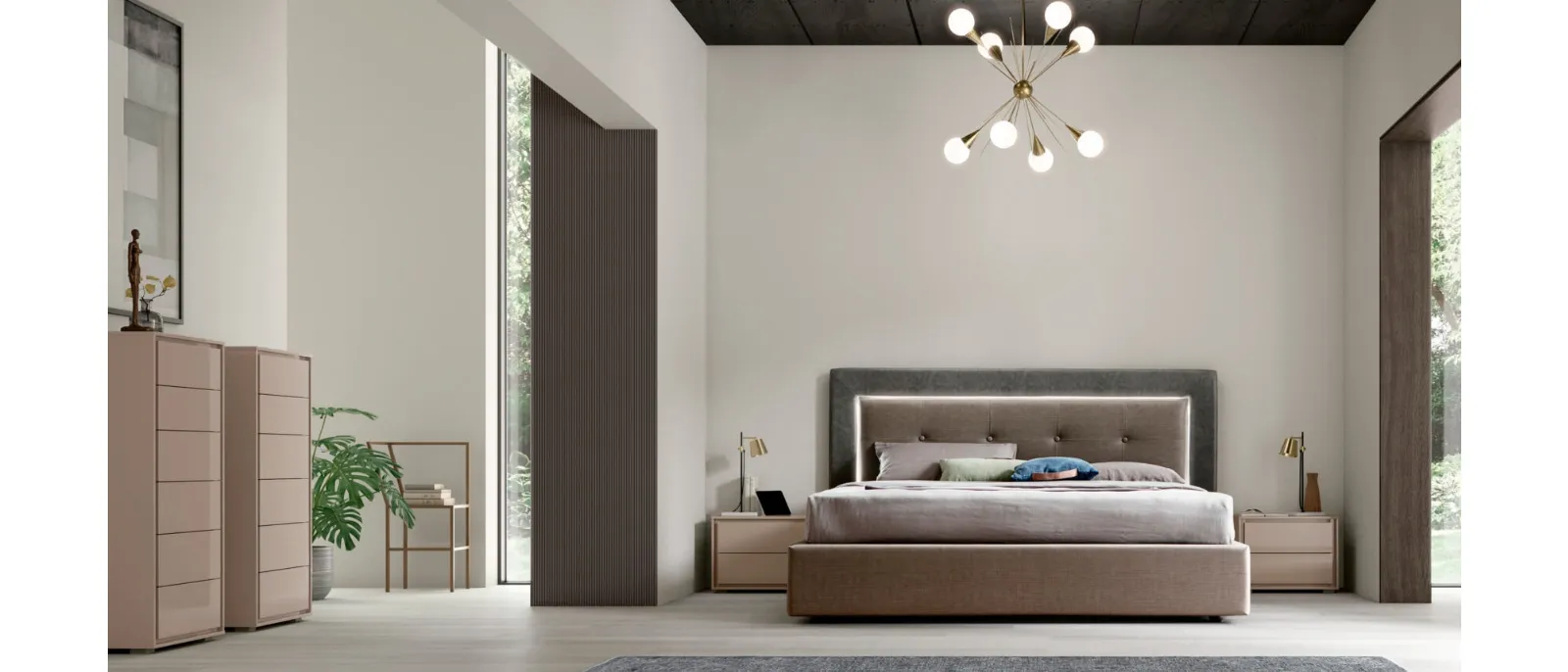 The Deo bedframe from Maronese allows you to have