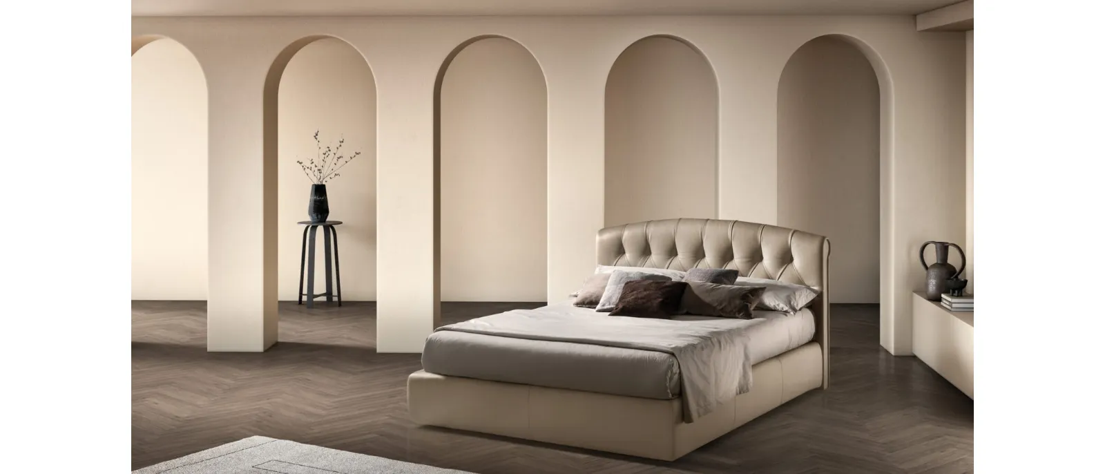 Dream bed in faux leather by Bside.