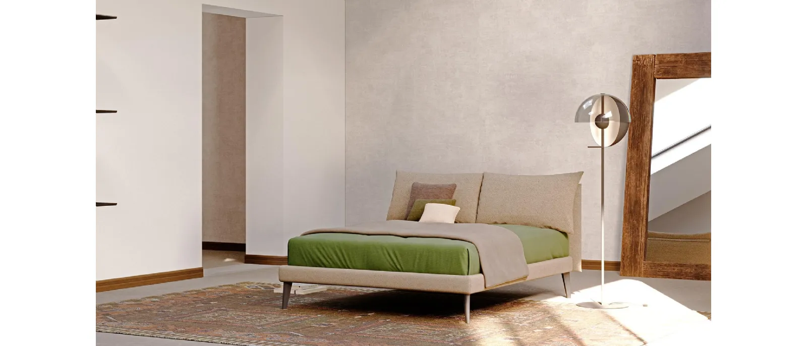 Bed with storage unit Edgar from Divalletti Home