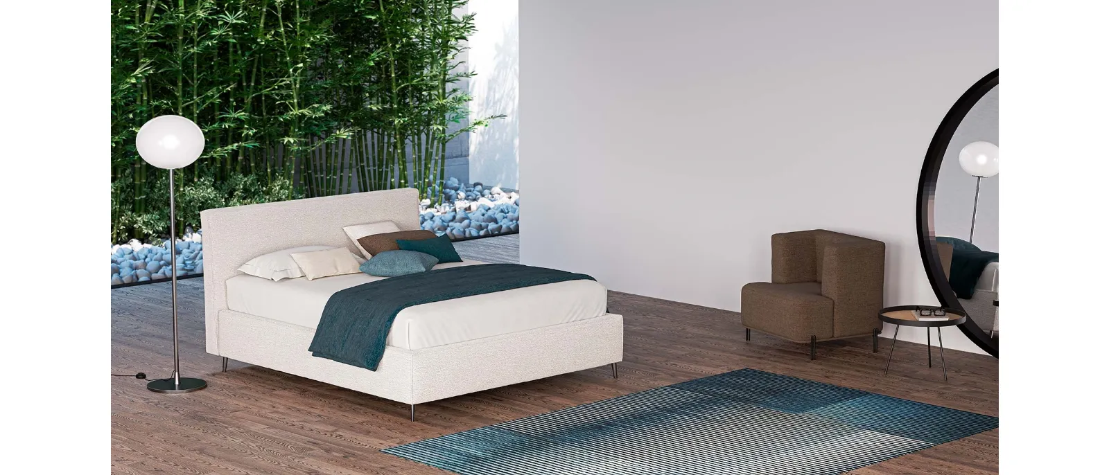 The Elite bed by Divaletti Home is characterized by an original and