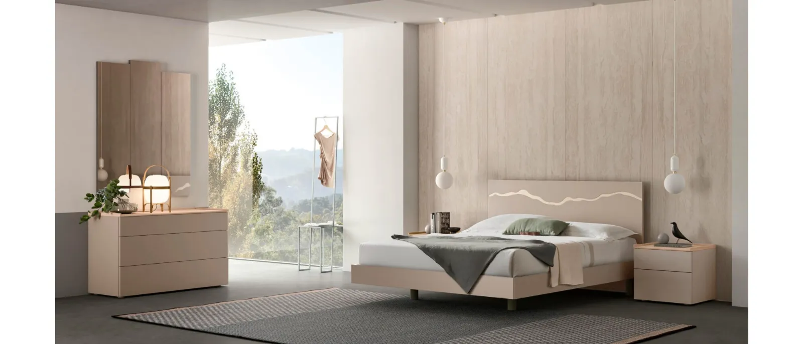 The Flash bed with its soft padded headboard allows you to