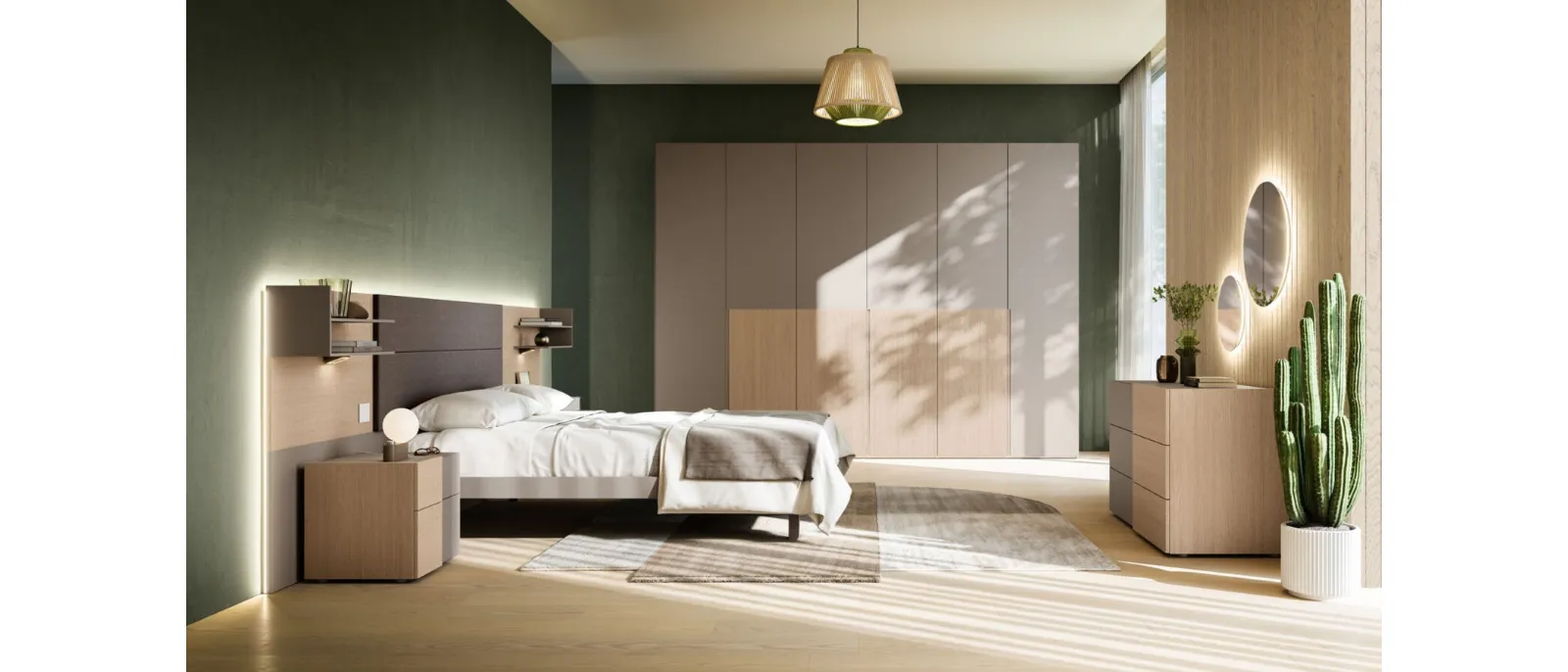 King-size bed Giako Basic 12 by Orme.