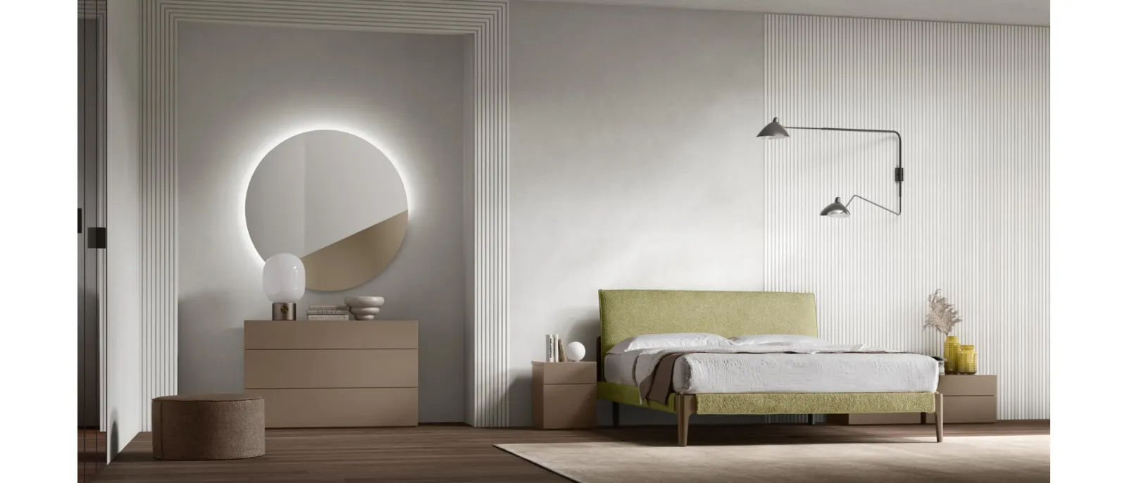The double bed, from the new collection by Maronese