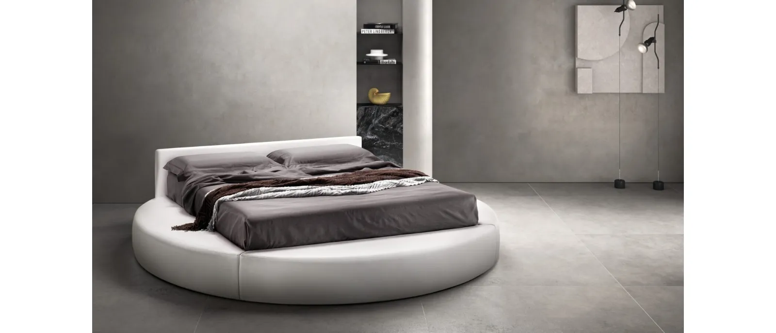 Round Natural Bed by Bside