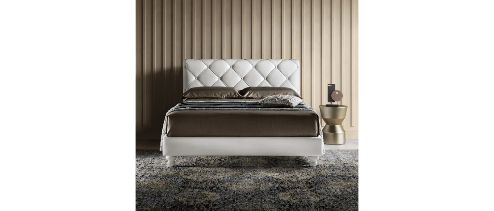 Bed in eco-leather Novel Lux by Bside