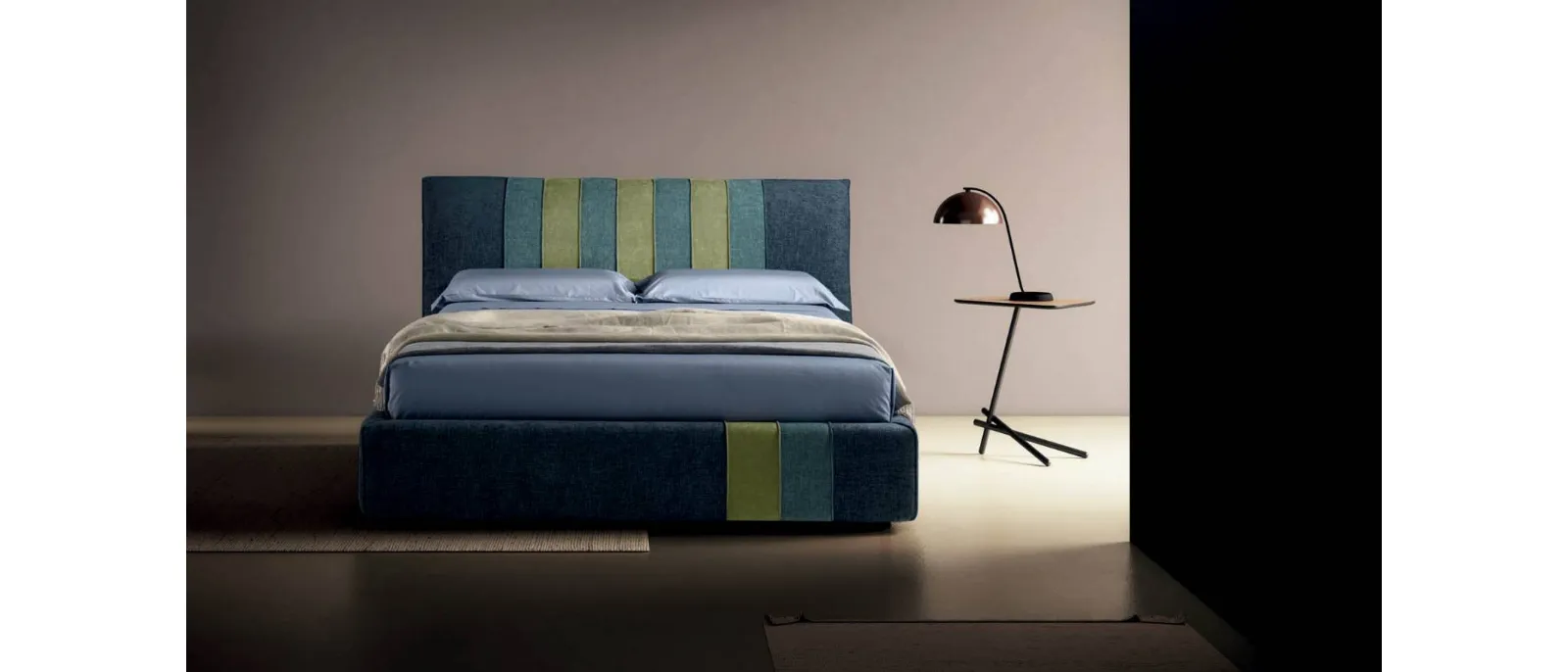 Tape modern upholstered bed by Bside