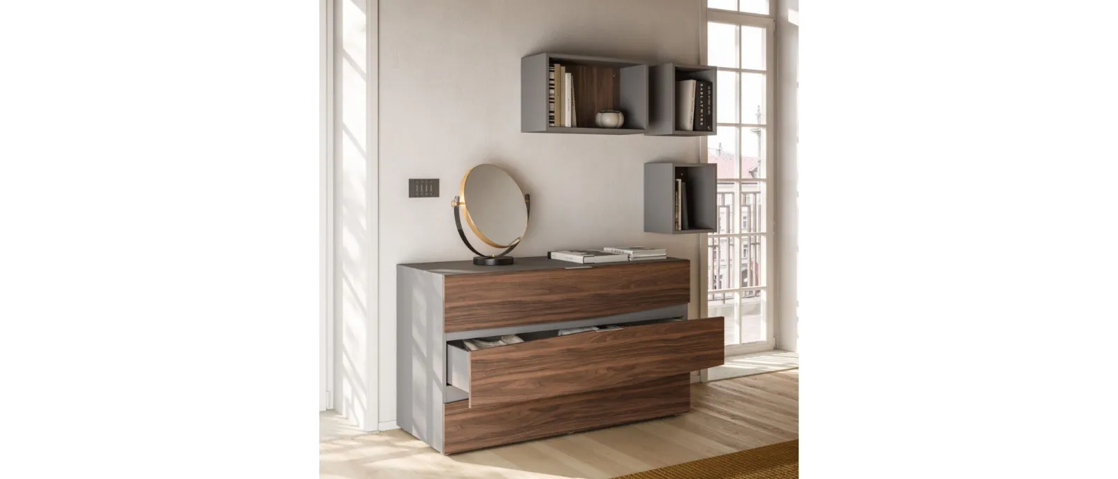 Slant chest of drawers by