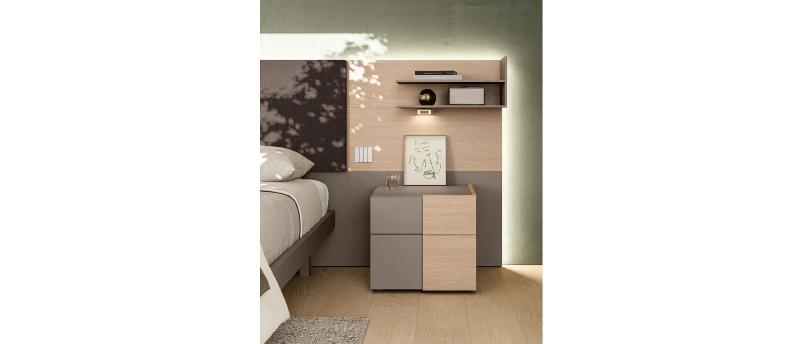 Bedside table Double by Orme