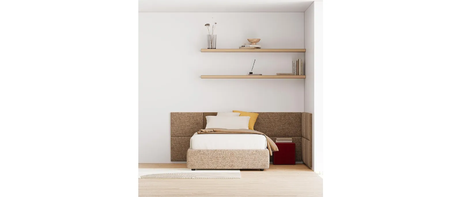 The new brick collection with wooden frames is a sophisticated and elegant composition to be customized thanks to the