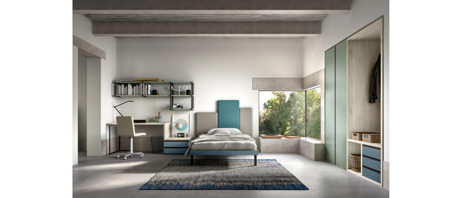 Room 106 is a youthful room with an elegant design inspired