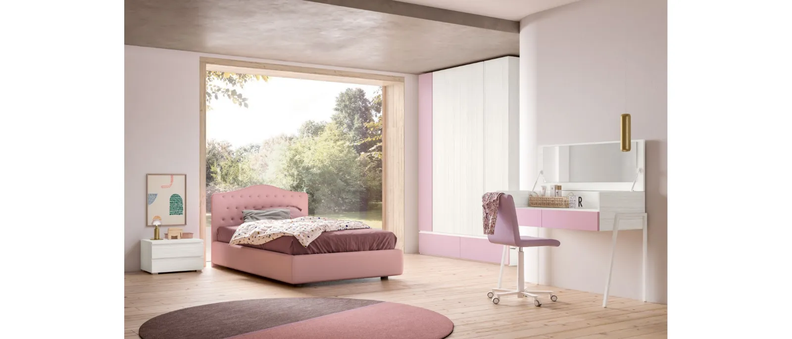 Children's bedroom model Room 108 features