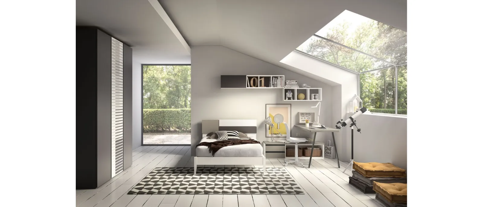 The new range of furniture for rooms and teenagers' rooms by ZG