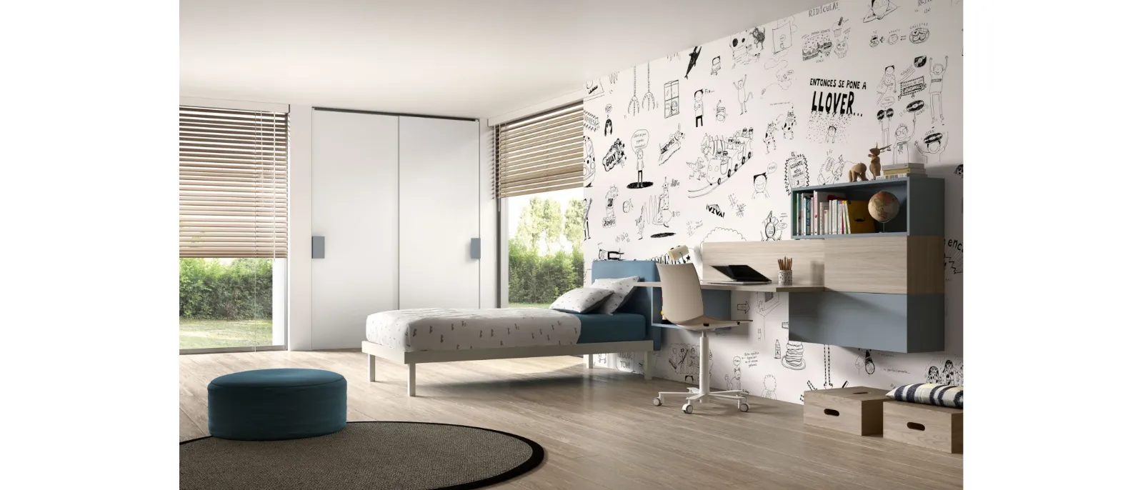 Zg Mobili presents a modern and colorful children