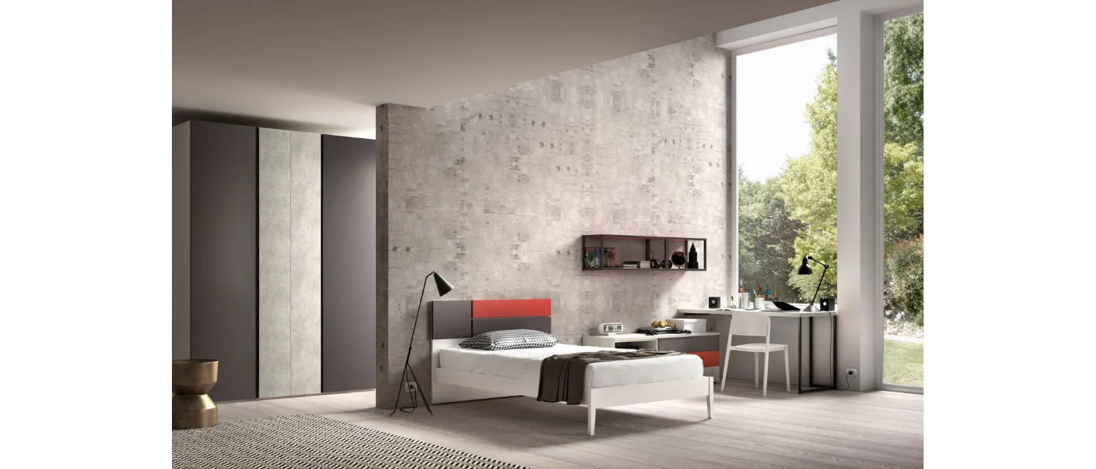 The bedroom for teens by ZG Mobili is