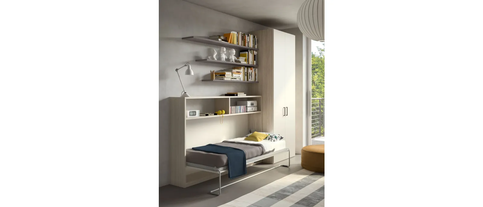 Room 151 is a space-saving room from Zg Mobili with an open bed
