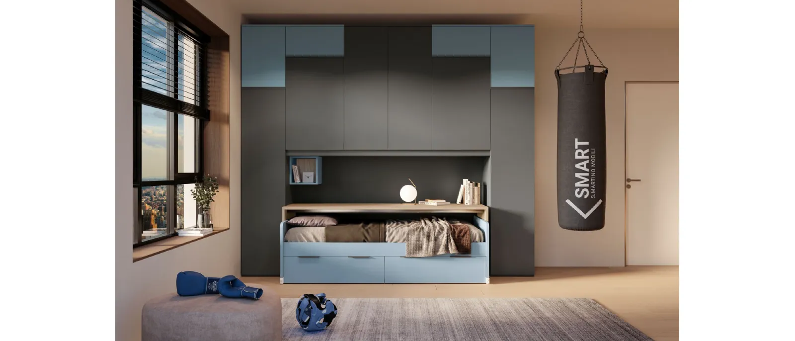 SMART Junior 14 bedroom by San Martino Mobili