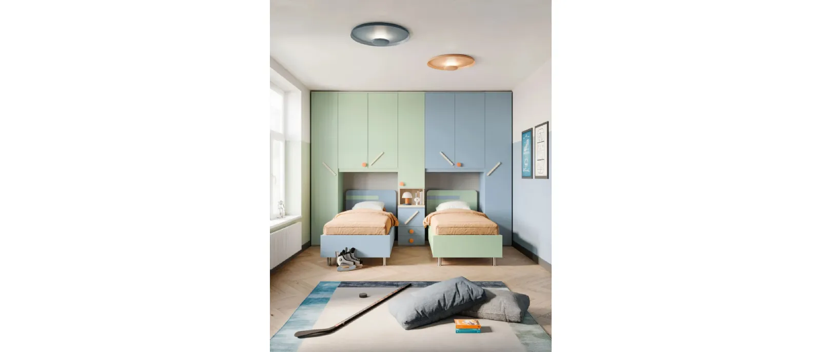 SMART Junior 14 kids' room by San Martino Mobili.