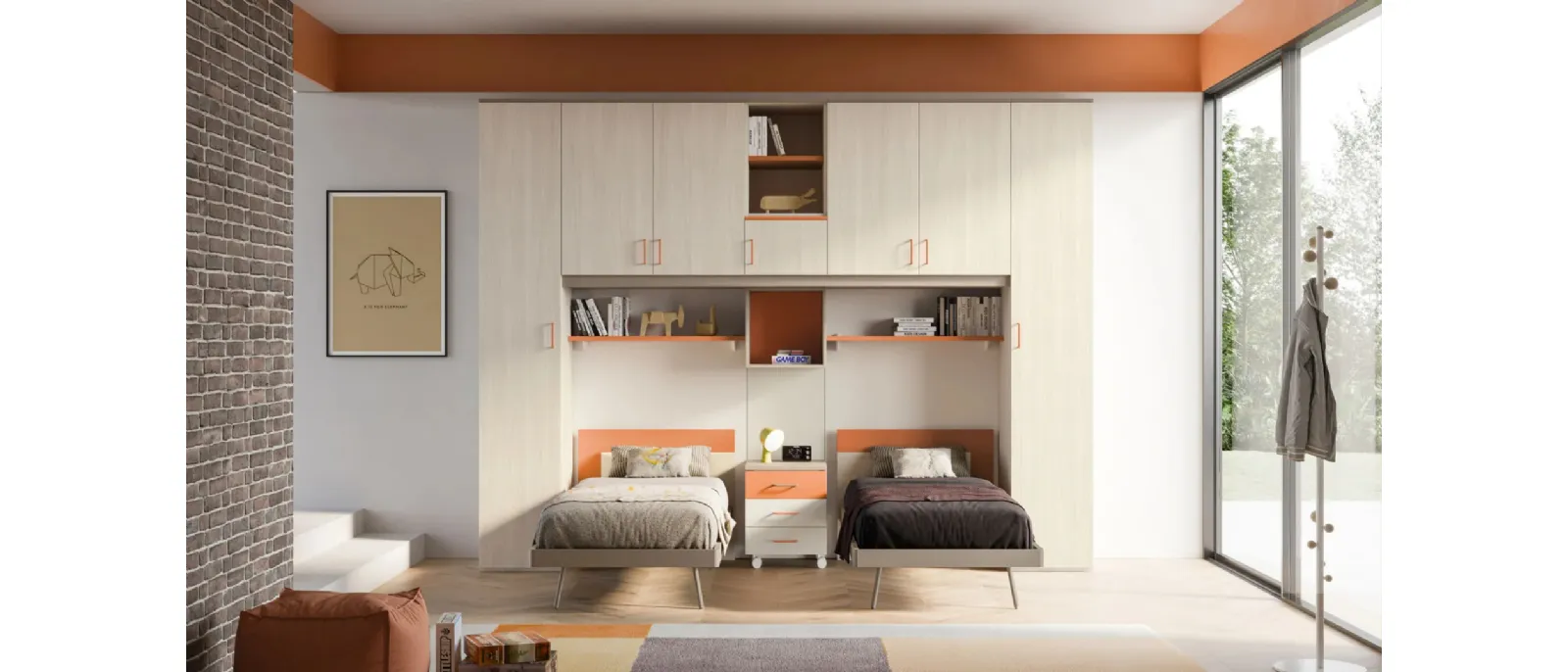 SMART Junior 17 kids' room by San Martino Mobili