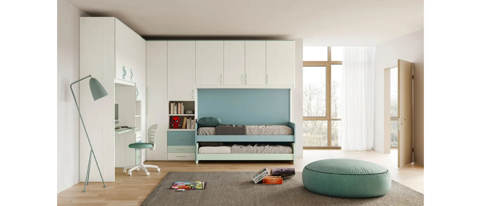 SMART Junior 18 children's room by San Martino Mobili.