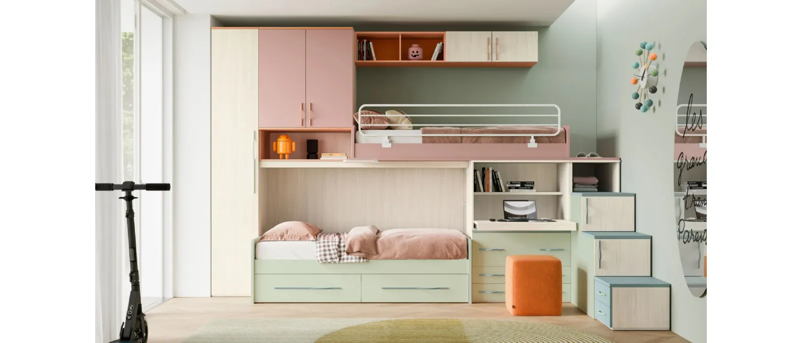SMART Junior 34 bedroom by San Martino Mobili.