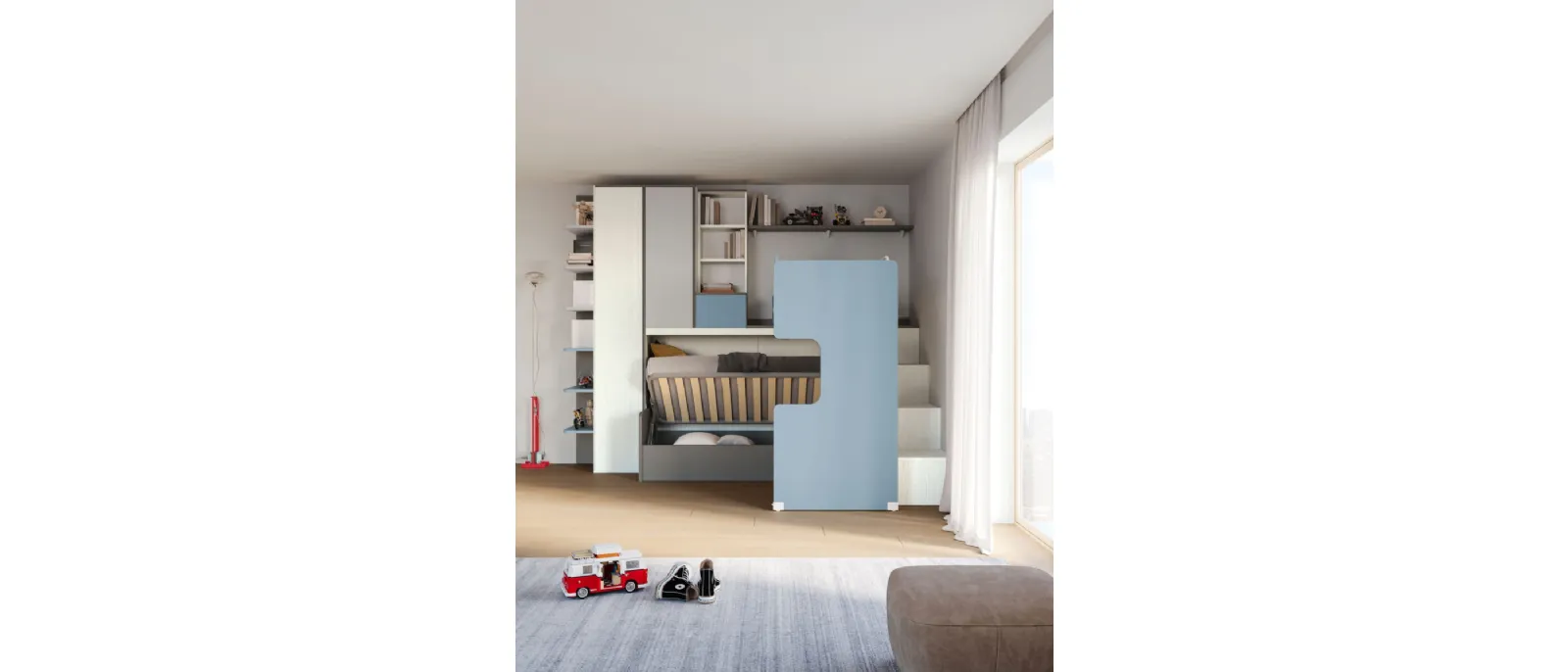 Smart Junior 36 bedroom by San Martino Mobili