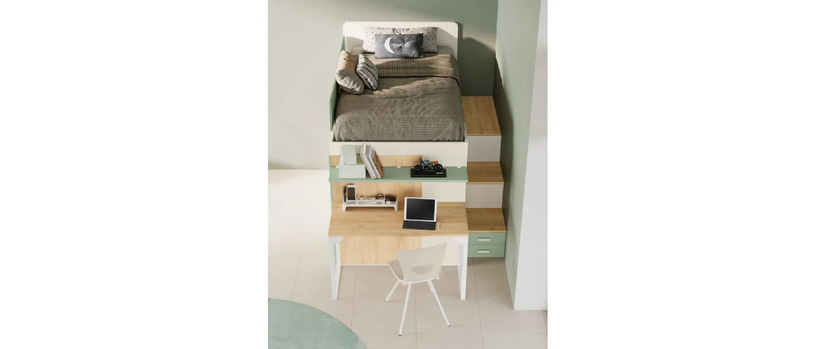 SMART Junior 38 bedroom by San Martino Mobili.