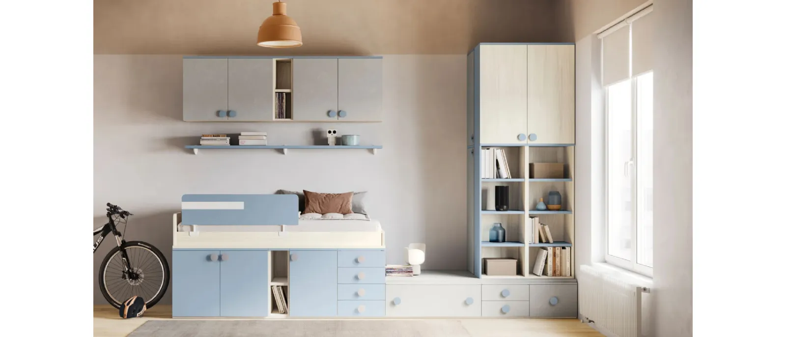 SMART Junior 39 bedroom by San Martino Mobili.