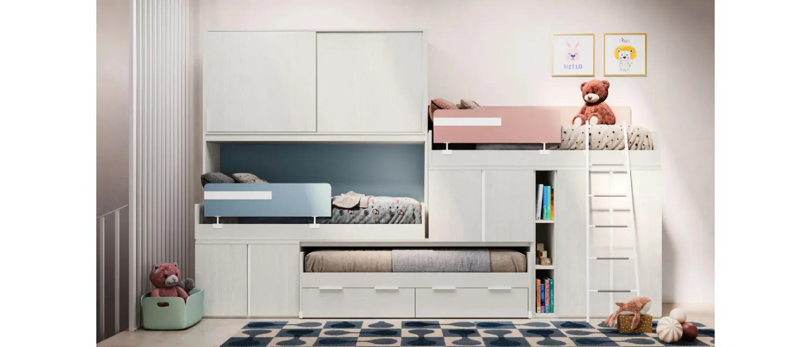 SMART Junior 42 children's bedroom by San Martino Mobili