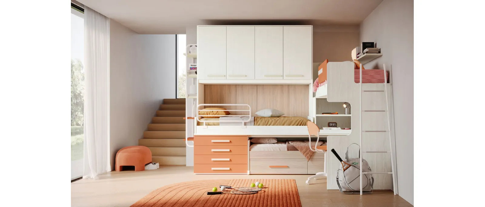 SMART Junior 43 children's room by San Martino Mobili.