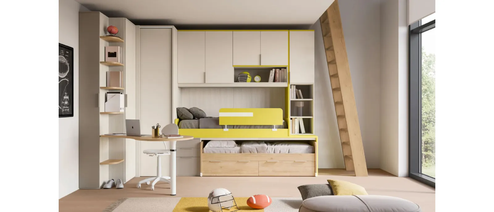 SMART Junior 44 children's bedroom by San Martino Mobili